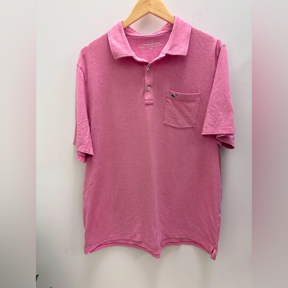 Vineyard Vines Edgerton Pink Polo | Mens Size XL